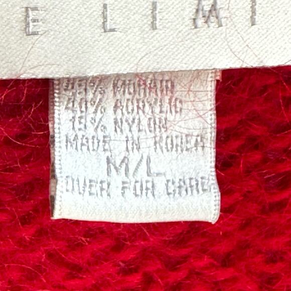 Vintage 90s The Limited Geometric Mohair Sweater - Picture 10 of 11